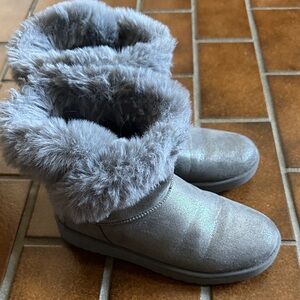 Sonoma Kids Gray Faux-Fur Cuff Winter Boots